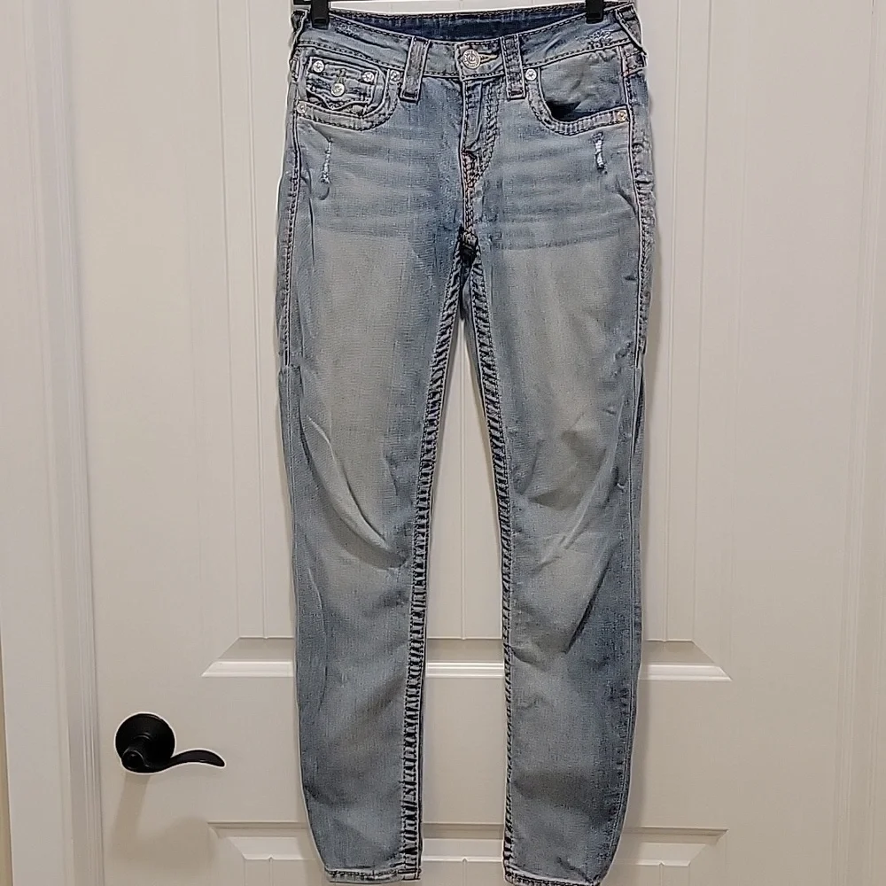 True Religion Women's Light Blue Skinny Jeans Size 26 - Picture 12 of 12